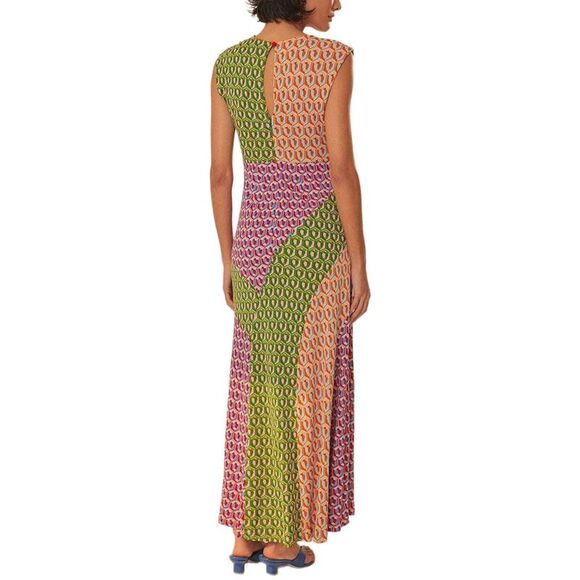 Farm Rio Womens  Cashew Mix Knot Maxi Dress - Picture 2 of 3